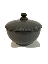 GG Collection Livingstone Covered Serving Bowl (Set of 2) Gray