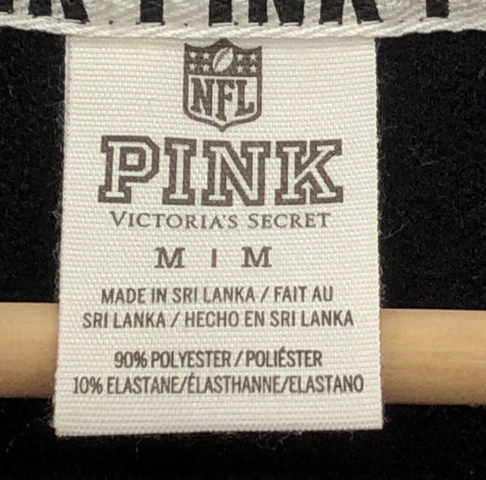 Top rosa para mujer NFL Athletic Bears M 1/4 cremallera agujeros para el pulgar Foto 4 de 4