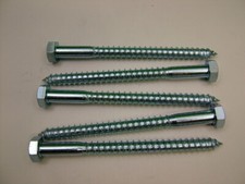 Hexagon head wood screw coach screw M12 x150mm Pack of 5, big quantity discounts