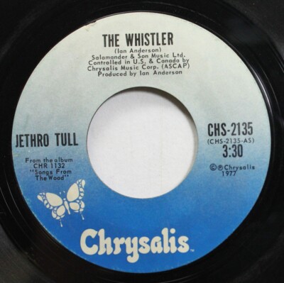 Rock 45 Jethro Tull - The Whistler / Strip Cartoon On Chrysalis