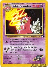 Pokemon Gym Heroes  60/132 Card - Sabrina's Slowbro on eBay