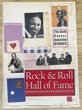 ROCK & ROLL HALL OF FAME 6th ANNUAL INDUCTION DINNER PROGRAM John Lee Hooker ++