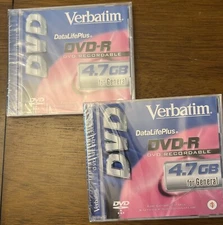 Verbatim DVD-R Recordable Disc Brand New/Sealed - Lot Of 2 Discs