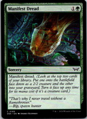 Magic the Gathering Manifest Dread Duskmourn: House of Horror MTG Free  Shipping!