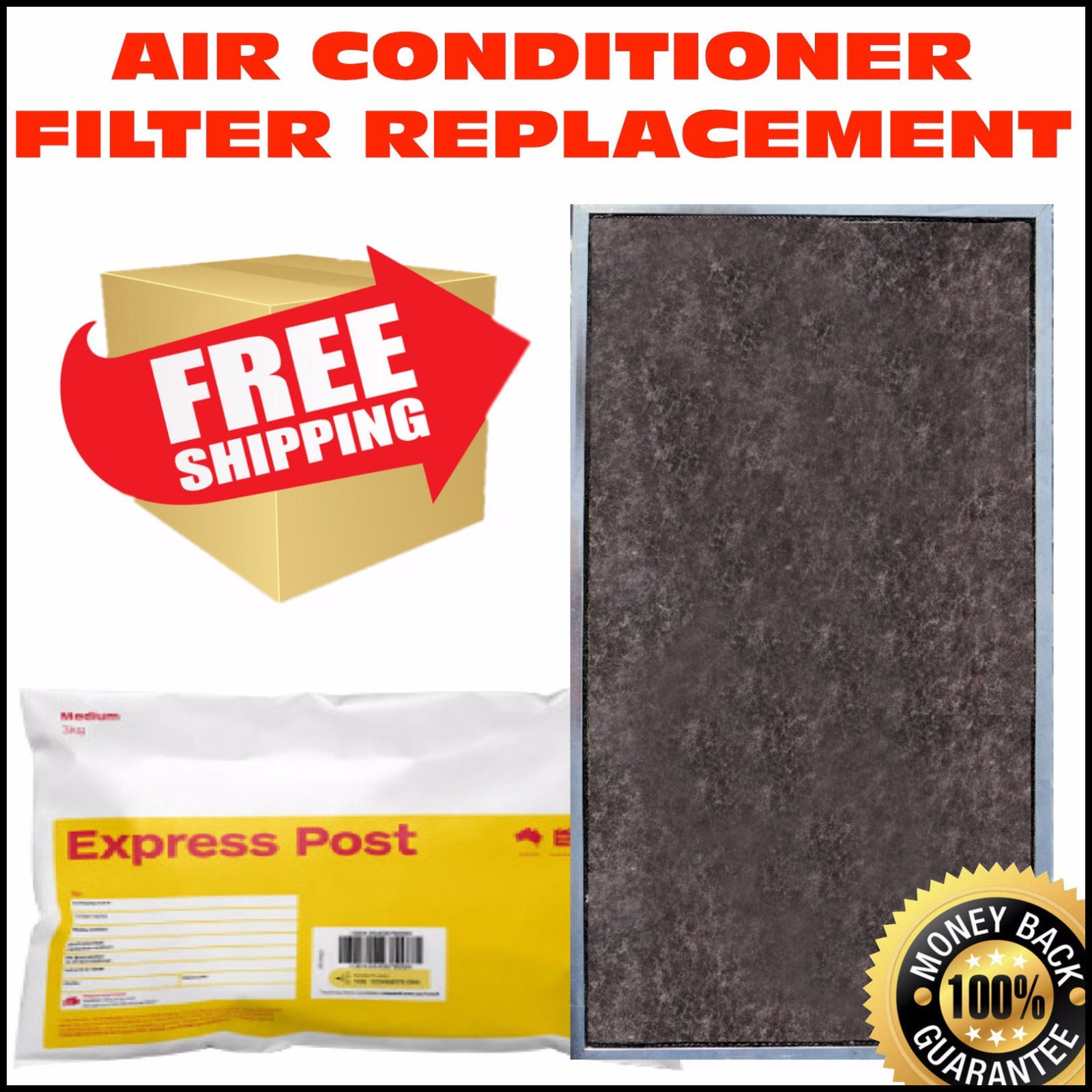 Air Conditioner Filter G3 Ducted Air Con Material Furnace Heating