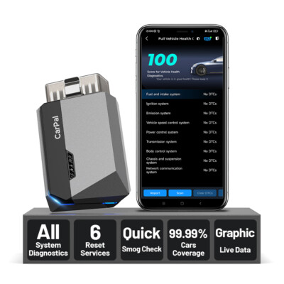 TOPDON Carpal OBD2 Scanner Bluetooth Car Diagnostic Tool Check Engine 6 Services