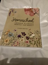 Homeschool Lesson Planner Monthly & Weekly 52 Week Undated (paperback) New (M3)