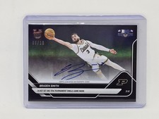 Braden Smith 16 Assists 2025-26 Bowman U NOW Basketball Card 95 BLACK AUTO 8/10