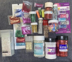 GLITTER Lot ~ Arts Crafts Scrapbook Supplies