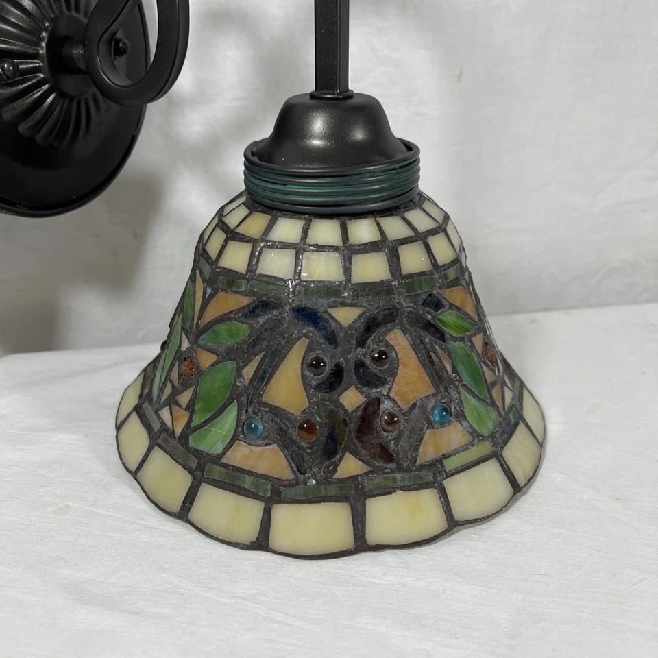 (NUEVO) Aplique de pared ELK Lighting 361-VA Tiffany vitral de bronce Foto 4 de 4