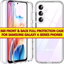 360 CLEAR Silicone Phone Case Cover for Samsung Galaxy A04s A32 A33 A35 A54 A53
