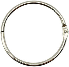 2 Inch 20 Pack Loose Leaf Binder Book Rings, Heavy Duty Nickel Plated Steel Ri