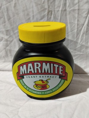 Großes Marmite Glas Spardose Sparschwein Sammlerstück 