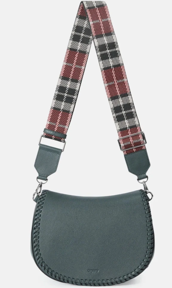 Bolso de Hombro Oryany Bentley Mediano Cuero Verde Profundo Sillín Nuevo con Etiquetas Foto 2 de 4