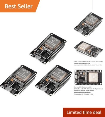 Compact 3PCS ESP-32S WiFi Boards for Development - Fast, Reliable IoT Solutions