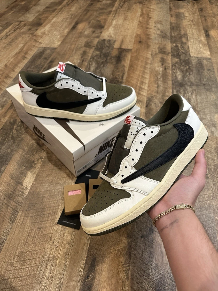25+ Travis Scott & Air Jordan 1 Retro OG SP Low Reverse Olive