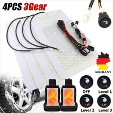 4er Auto PKW Carbon Universal Sitzheizung Heizmatten-Nachrüstsatz KFZ 2/3 Stufen