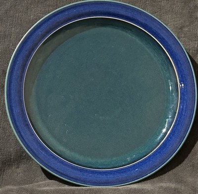 Denby Langley Metz Green Blue Rim Salad Plate 8 3/4 READ DESCRIPTION 1 Of 6 Avl