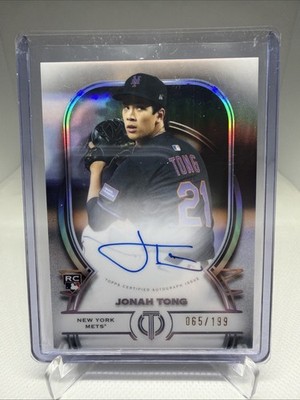 2026 Topps Tribute Jonah Tong Auto /199 New York Mets Rookie TA-JTO MLB RC