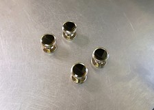 Set of 4 Silver Tone  Black Tuxedo Studs Formal Wear Shirt Buttons