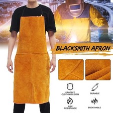 1 PC Washable Heat Insulation Cowhide Leather Welding Apron Soldering Protective