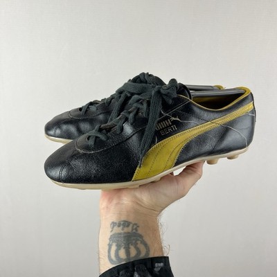 Vintage Puma Berti Football Boots Black Shoes US UK Made In West  Germany