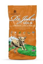 Dr John Gold Dry Dog Food 15kg Chicken with Vegetables Adult Working Dogs 1.73 per kilo