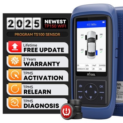 2025 XTOOL TP150 TPMS Tire Sensor Relearn / Reset / Activate / Programming Tool