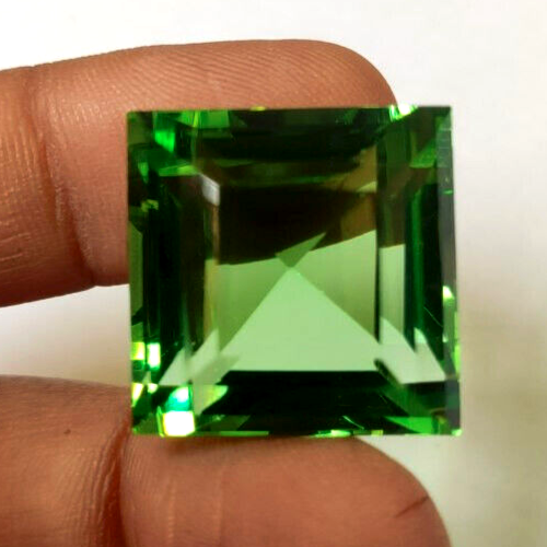 AAA+ 53.15 Ct. Large Green Amethyst Square Cut Loose Gemstone Gift for Women/Her - Picture 1 of 6