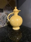 VTG Homer Laughlin’s Fiesta ware original yellow carafe pitcher jug w/Lid, EUC