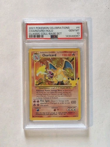 New ListingPSA 10 Charizard Celebrations Classic 4/102 Holo Base Set Pokemon Card 2021