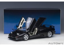 AUTOart 1/18 Lamborghini Diablo SE30 Deep Black Metallic Diecast Model New