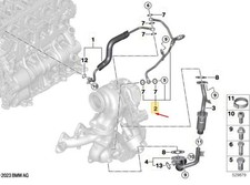 BMW X1 U11 Abgasturbolader Ölzufuhrleitung 11428471071 NEU ORIGINAL