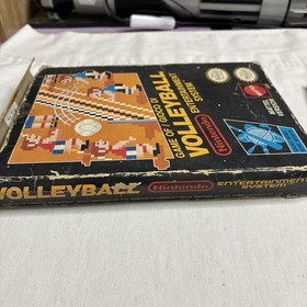 NES Volleyball Game  Nintendo Black Tab Boxed Mattel Version Volley Ball Box PAL