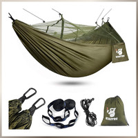 HäNgematte Outdoor Mit Moskitonetz Nylon 260X130Cm 200Kg FüR Camping Wandern