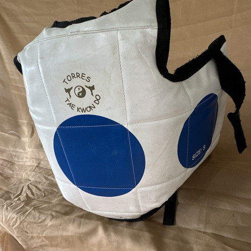 RhinGo Taekwondo Reversible Chest Protector Guard White/Red/Blue Size S