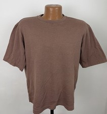 Uniqlo U T-shirt Unisex Medium Uniqlo Airism Tee Coffee Brown Striped Tee Boxy