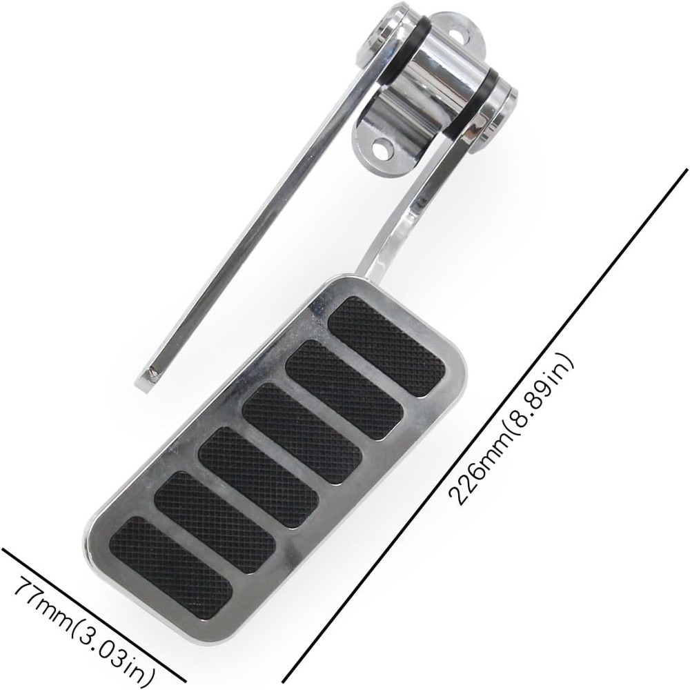 Universal Street Hot Rod Aluminum Gas Pedal & 24" SS Throttle Cable & Spring Kit