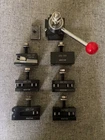 8 pc WEDGE TYPE, AXA QUICK CHANGE TOOLPOST SET, 10R SOUTH BEND LATHE OR SIMULAR