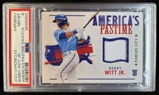 2022 Chronicles Bobby Witt Jr. America's Pastime Jersey RC #APS-BWJ Royals PSA 8