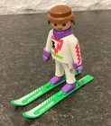 Playmobil 3682 Downhill Skier with green skiis Vintage 1992 loose figure