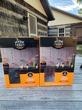 Hyde Eek LED Spider Icicle Lights LED Indoor outdoor 6 ft lighted 2 Sets NEW