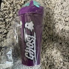 NEW - Ghost Lifestyle Blender Bottle 28 oz Shaker Cup Purple/teal “glitch”🔥