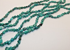 Reconstituted Turquoise 13mm x 9mm Nugget Beads may vary up to 6mm 16" strand