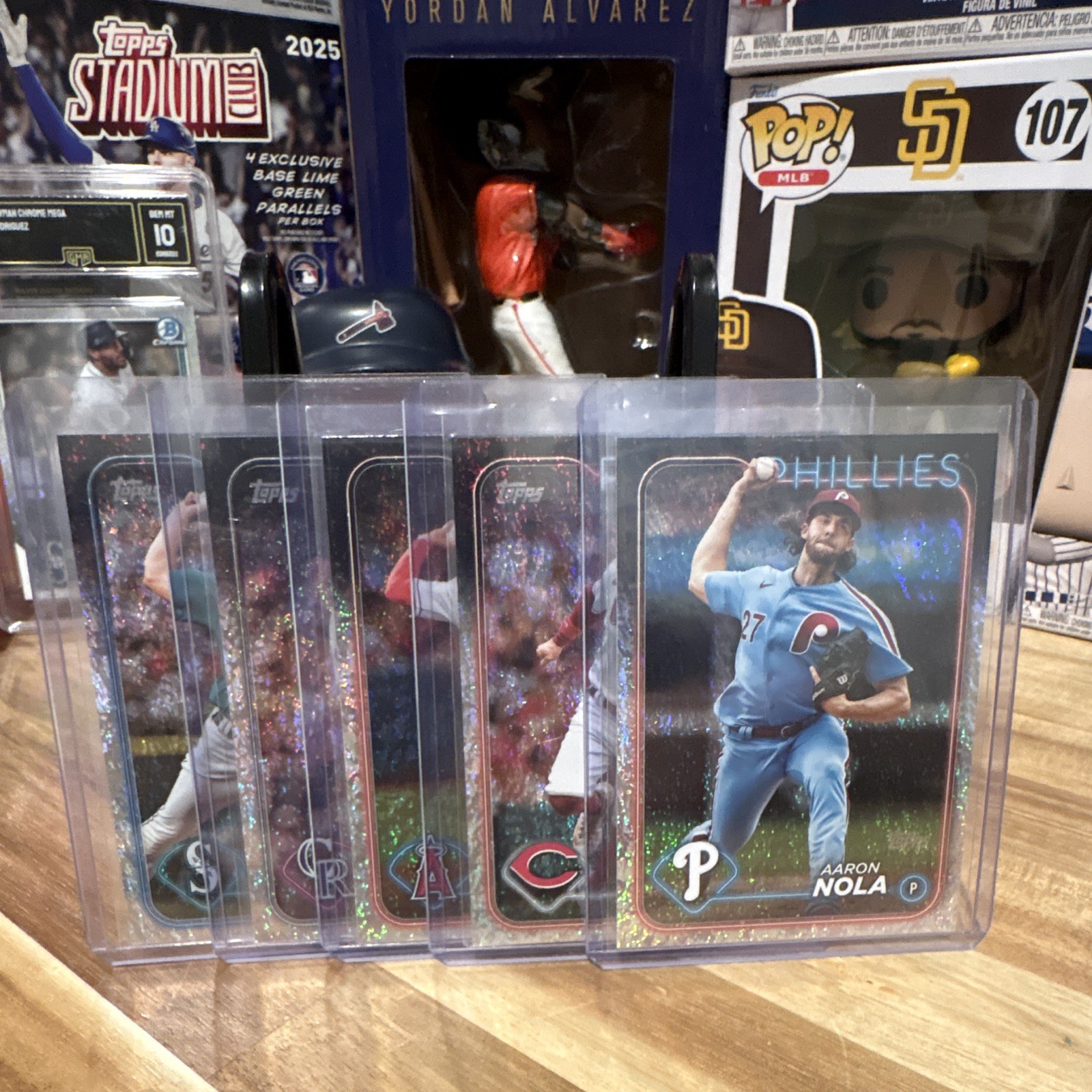 Topps 2024 MLB 5-Card Lot Kirby Nola India Paris Gomber serial numbered #/265