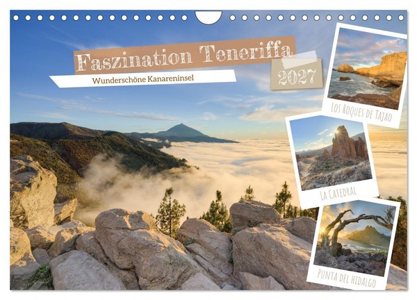 "Calendar 2027 · US Version · Fascination Tenerife (Wall Calendar 2027 12\" × 8\" L"-image