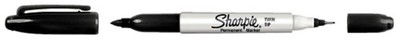 3501170811108 Marker permanentny 2stronny czarny Sharpie A 12 PAPERMATE S0811100