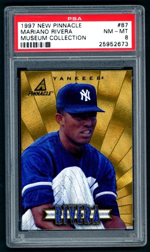 1997 New Pinnacle Mariano Rivera Museum Collection #87 PSA 8 Yankees