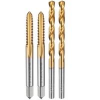 Gewindebohrer & Bohrer Set, 2X 3/16-24 Unc + 2X 4Mm, HSS-6542