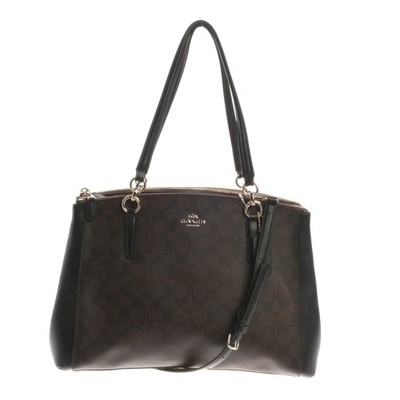 Coach Schultertasche Braun Schwarz Sehr gut